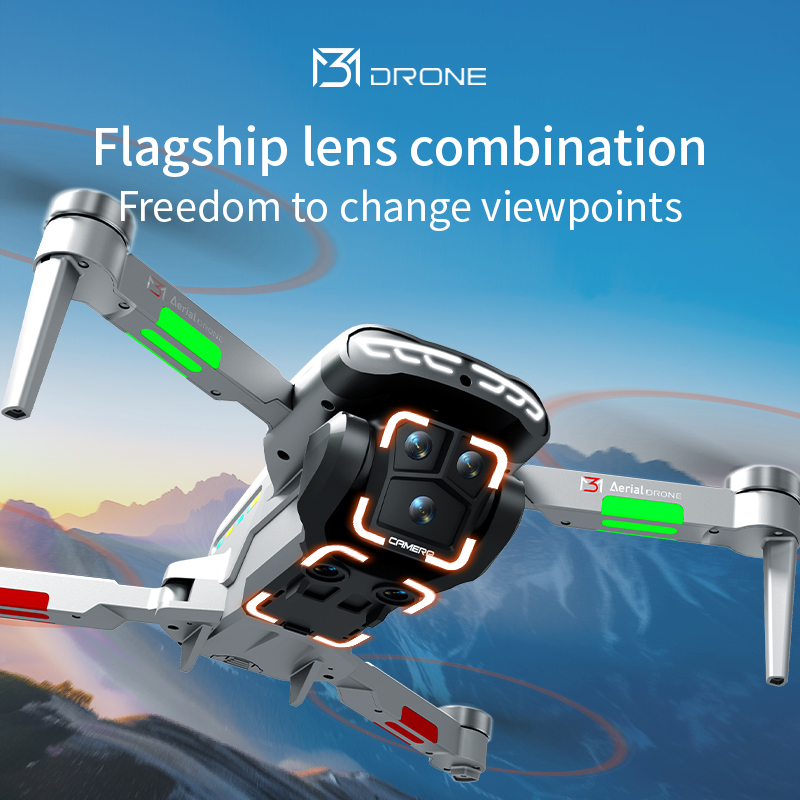 Drone professionnel M3 4K HD,  - Drone Gimbal Brushless avis et prix