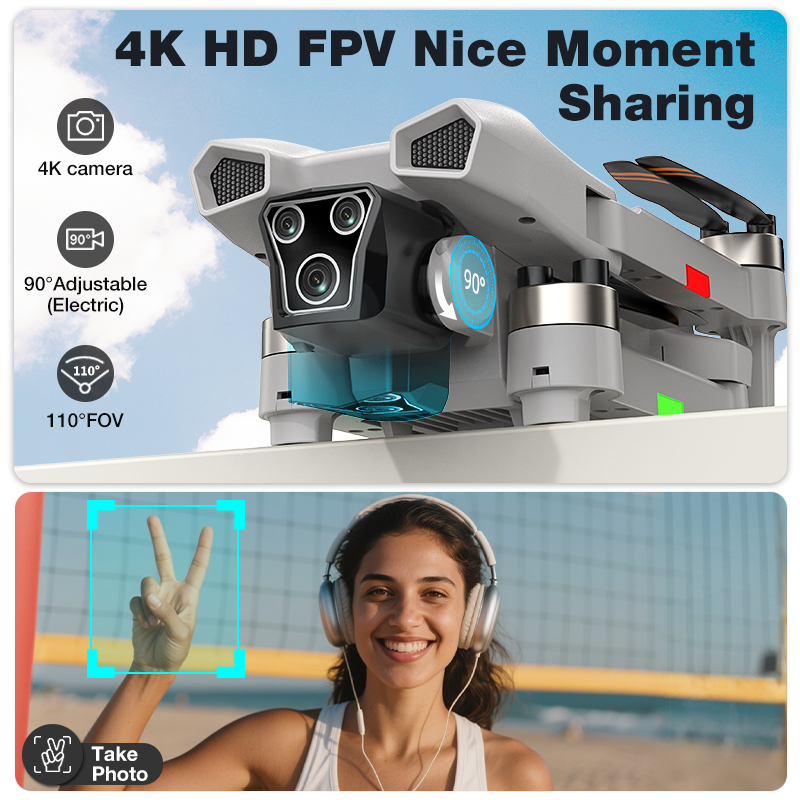 NOUVEAU Drone L017 Pro Brushle - Drone Gimbal 2 Axis avis et prix